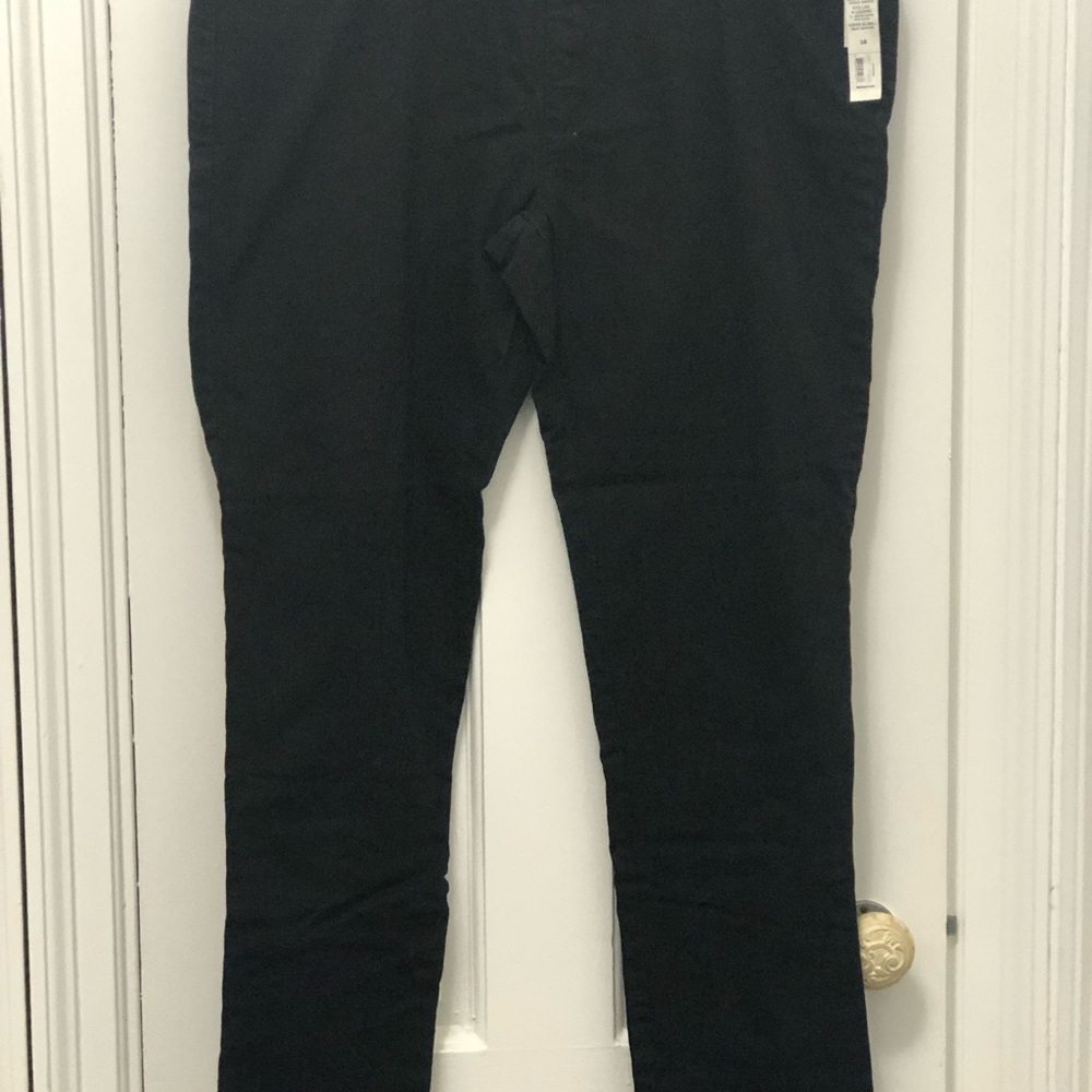 NWT Women’s Faded Glory Skinny Jegging Size 16 Black Denim